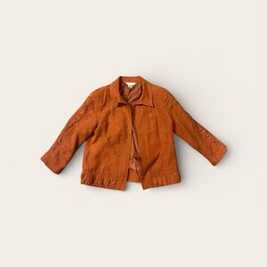 Vintage Christopher & Banks Orange Jacket A-4